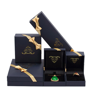 Printed Black Jewelry Packaging